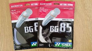 2 PACKS YONEX JAPAN BG85 BADMINTON STRING WHITE BLUE LAVENDER