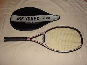 YONEX YY R-22 - ISOMETRIC REXKING TENNIS RACKET - HEAD COVER - LOT IVT