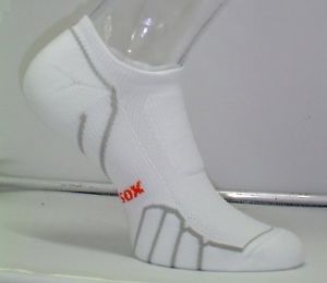 Vitalsox Running Ghost "No Show" Ultra Light Weight Sock, White, Medium VT0510