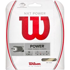 Wilson NXT Power 16G 1.30mm Tennis String (Natural) - FREE SHIPPING