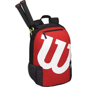 Wilson Match II Tennis Backpack, Black/Red