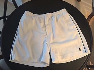 POLO RALPH LAUREN Tennis Short in White, Mens Size Large L Worn Twice