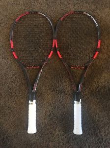 2 Babolat pure strikes 16x19 4 3/8