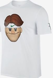 Nike Federer Emoji Wimbledon Shirt Men's medium M NEW RF