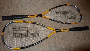 2 Prince Triple Threat Reflex 160 Squash Racquets 160 Grams Lot of 2 Racquets