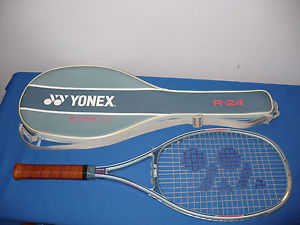 VINTAGE YONEX REXKING R-24 KEVLAR GRAPHITE TENNIS RACKET W/CASE 4 1/2 JAPAN