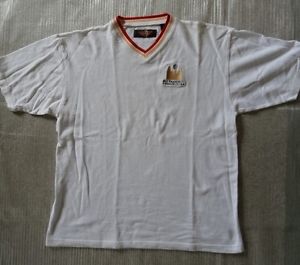 San Francisco Tennis Club Men V-Neck Short Sleeve Shirt - White - M - New