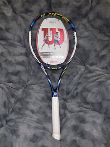 WILSON JUICE 100 POWER SPIN  tennis racquet   4 31/4" New unused.