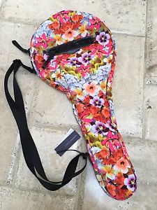 Rebecca Minkoff Tennis racquet cover Floral bag purse Plumeria Pink NWT