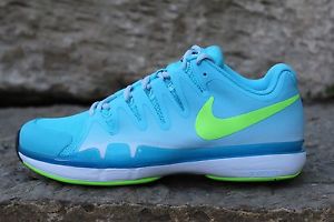 07 New Nike Vapor Tour 9.5 Tennis Shoes Women's Size 9.5 Aqua/Lime 631475 434