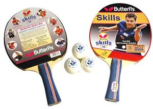 Butterfly 11028 Kit de tennis de table 2 joueurs Bleu/rouge 29 cm