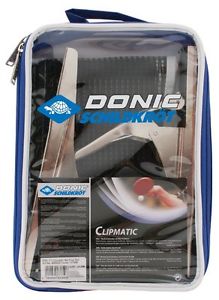 Donic Schildkröt CLIPMATIC Ensemble filet pour tennis de table Noir/Blanc