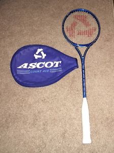 Vintage Ascot Court Ace Composite Graphite Squash Racquet & Cover