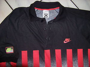 Vintage Andre Agassi Challenge Court Tennis Polo Shirt Nike 1990 XL