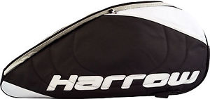 Harrow Pro Racquet Shoulder Bag - Black/Silver - Authorized Dealer - Reg $99
