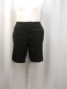 American Living Tennis Shorts Size 16 Solid Black Button/Zipper Closure 4 Pocket