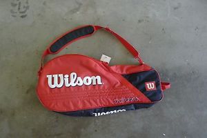 Wilson Tour Red Tennis 4 Racquet Bag -Great Shape!!