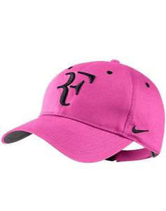 NEW! Hot Pink Genuine NIKE Men-Women Tennis Cap Roger FEDERER "RF" DRI-FIT Hat