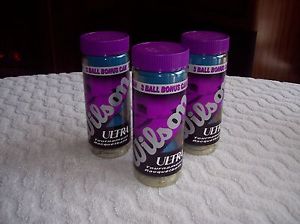 WILSON Ultra Blue Tournament Racquetballs  3 Ball Bonus Can   Lot of 3