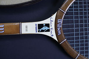 Chris Evert Autograph Tennis Racquet-4-1/2 Med.-Wilson.