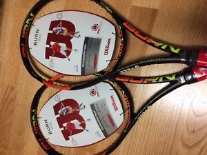 Wilson Burn 100 S - 4 3/8, unstrung, 2 tennis racquets