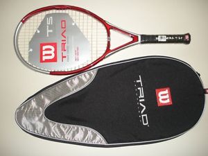 WILSON TRIAD 5 T5 OS 110 TENNIS RACQUET 4 3/8  BRAND NEW