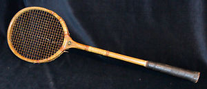 VERY EARLY Vintage Wood 1915 1920s Spalding NY LEAGUE Squash Racket Racquet