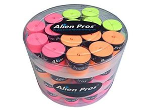 Alien Pros Advanced Tacky-feel Neon-Color Overgrips (Pack of 60), Neon Pink/N...