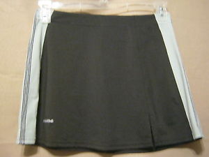 BOLLE Womens Athletic Skirt,Size 6,Black/Lt.Green/White Tennis,Golf 14% Spandex