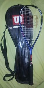 WILSON TI Power Titanium Squash Racquet Racket With Carrying Bag