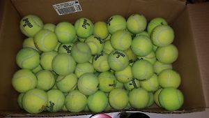 100 Used Tennis Balls Mixed Brands. High Quality Dog Toy Chair Legs Tennis Game