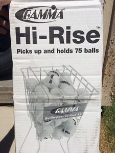 Gamma Hi-Rise Ballhopper 75 Silver Hopper Basket Tennis Free Shipping