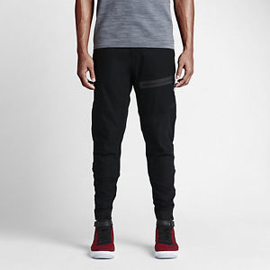 NIKE BONDED TECH WOVEN MEN'S PANTS (727344-010) Black $140 SIZE 32