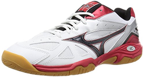 Mizuno badminton shoes WAVE GATE 4 [men] 71GA1640 09 (White x Black x Red /