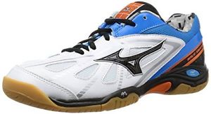 Mizuno badminton shoes WAVE SMASH LO3 [men] 71GA1660 09 (White x Black x Bl