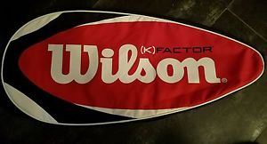 Wilson K Factor Tennis Racquet Carrying Case Cover Bag - NEW