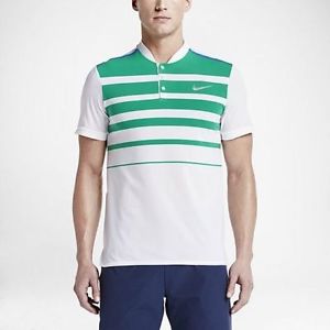 NWT NIKE Men`s Premier RF Tennis Polo 728951-100 Roger Federer $100 Size Multi