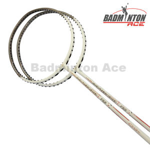 2 x APACS NANO FUSION SPEED 722 White (6U) Badminton Racket Free String & Grip