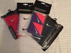 NIKE DRI FIT WRIST BANDS SET OF 4 PKGS SEE COLORS LISTED