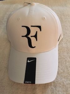 ROGER FEDERER DRI FIT HAT WHITE W/ BLACK STITCHING LEGACY 91