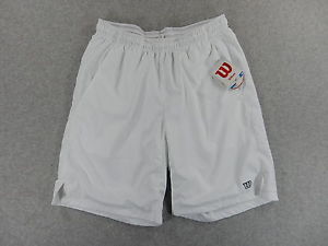 NWT Wilson Rush 10 Polyester Tennis Shorts (Mens Medium) White