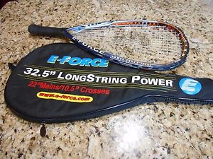 E-Force Bedlam Stun 170G Racquetball Racquet exlnt condition 32.5" W/Case