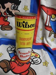 VINTAGE Unopened Can of WILSON Tennis Balls SEALED CAN BRAND NEW OLD