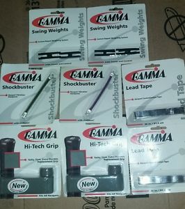 Gamma Tennis New Old Stock Lot Shockbuster Weights Lead Tape Hi-Tech Grip