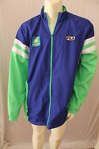 FILA BNP PARIBAS OPEN BLUE WARM UP JACKET SIZE US XXL