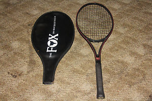 Foxy Lady The Fox Racquetech Graphite 4 1/4 L Racquet Tennis Rare W/ Case