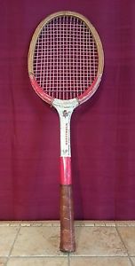 Vintage Rare Wimbledon King Wooden Tennis Racket, 4.5" Grip