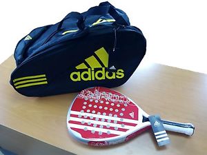 ULTIMO!! Pack PALA + PALETERO PADEL ADIDAS COURT BASIC nueva a estrenar