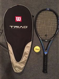 WILSON TRIAD HAMMER 4.0 MIDPLUS TENNIS RACQUET GRIP- 4 5/8 Bag NICE!