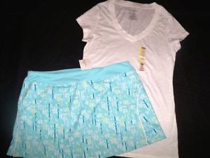 New Womens Size Large Tennis Set Champion Skirt and Nobo No Boundaries Top